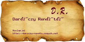 Daróczy Renátó névjegykártya